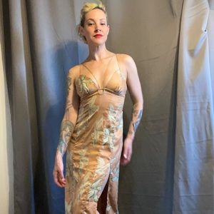 Slinky floral Urban Outfitters summertime dress